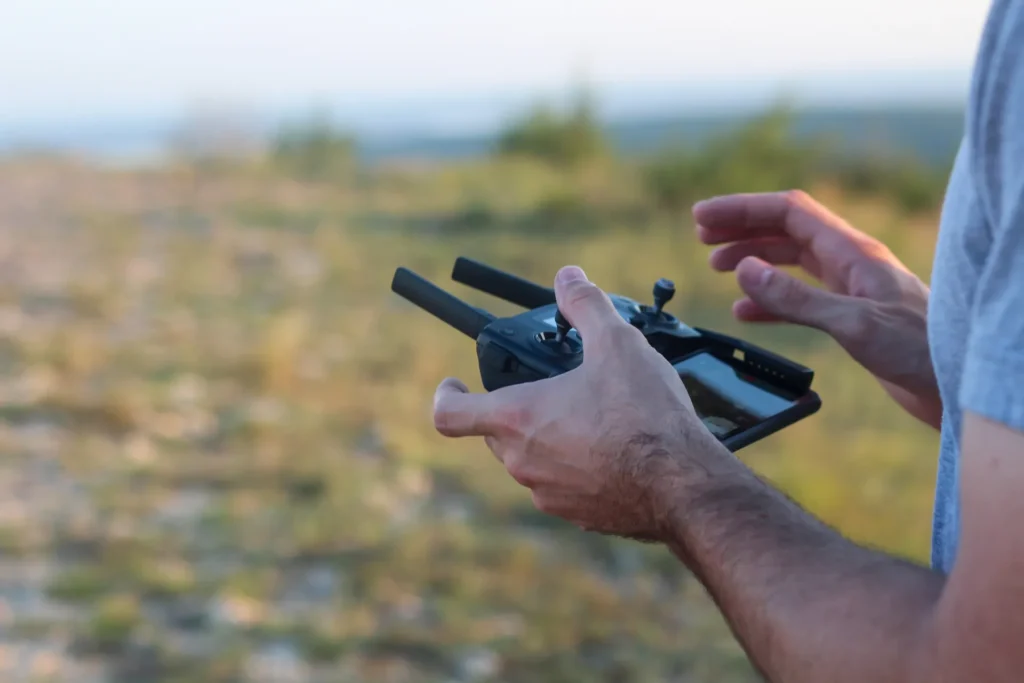 Control de dron en terreno
